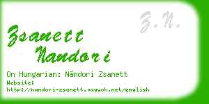 zsanett nandori business card